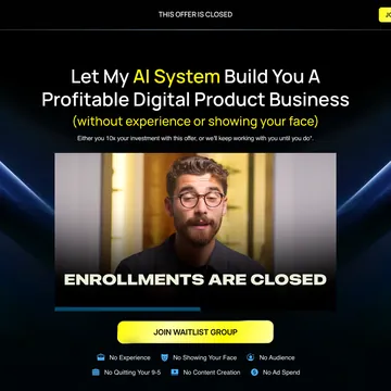 Screenshot of monetise.com's first screen, captured 2026-09-27