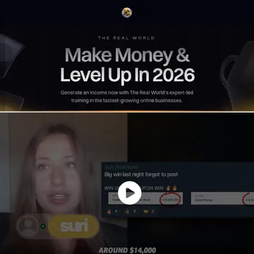 Captura da primeira tela de jointherealworld.com, feita em 27 de setembro de 2026